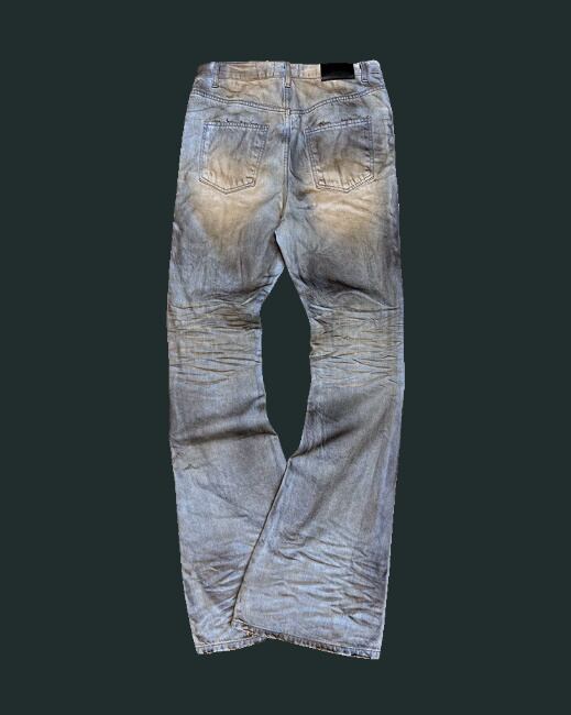 UNDERMYCAR] 25SS HARD OIL WASHING FLARE JEANS - LIGHT BLUE 正規品