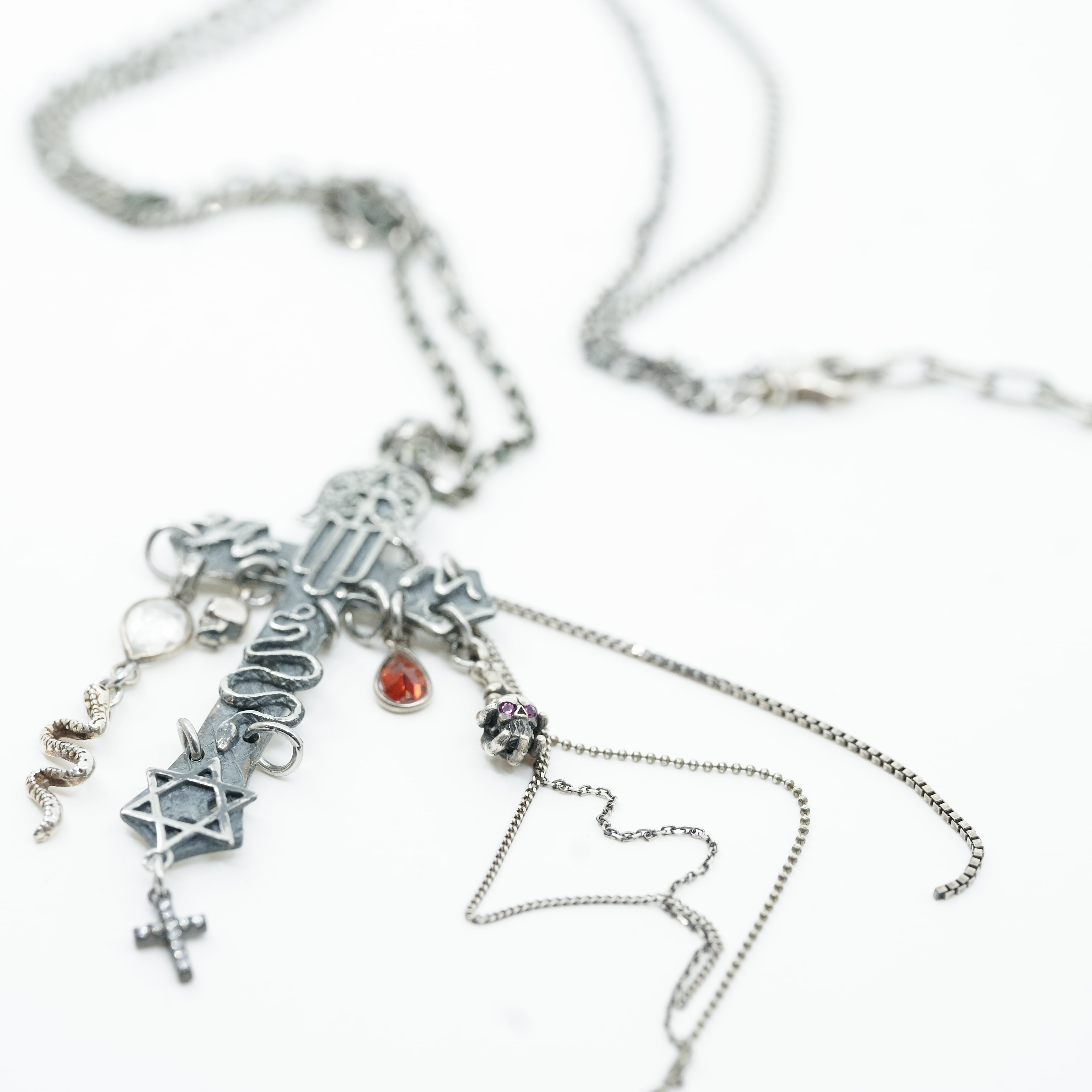 2024 1st】gunda<ガンダ>TAROT NERO NECKLACE/B [タロット ネックレス