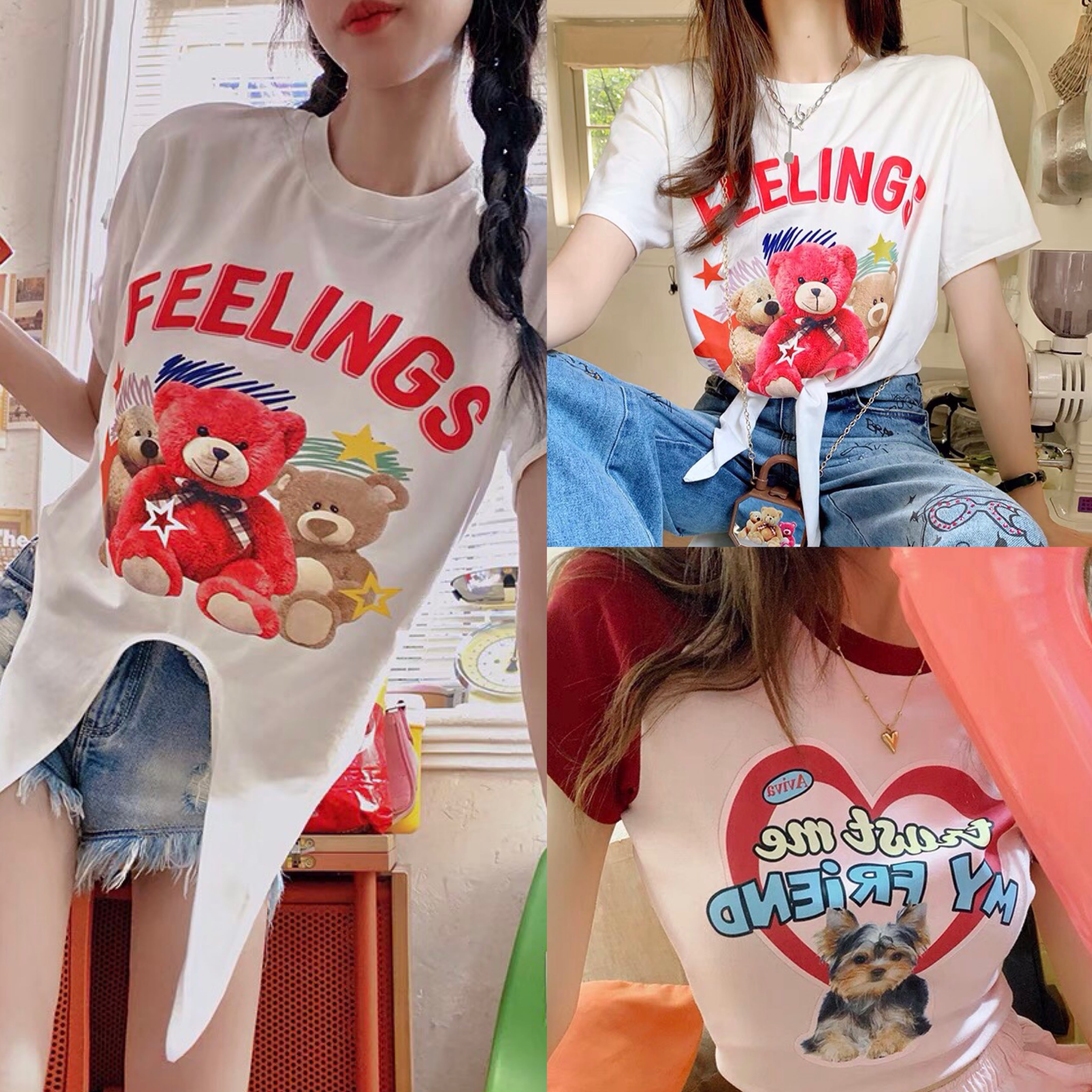 トップス　くま　ハート　赤　可愛い　トップス　カジュアル　スポーティー　トップス　Tシャツ　トップスワンピース　トップス　ゆったり　カジュアル　 パーカー　カーディガン　アウター　ジャケット　フード　白　ボーダー　黒　トレーナー　ブルゾン　トップス　ストリート　オーバーサイズ　あみあみ　メッシュ　 スカ...