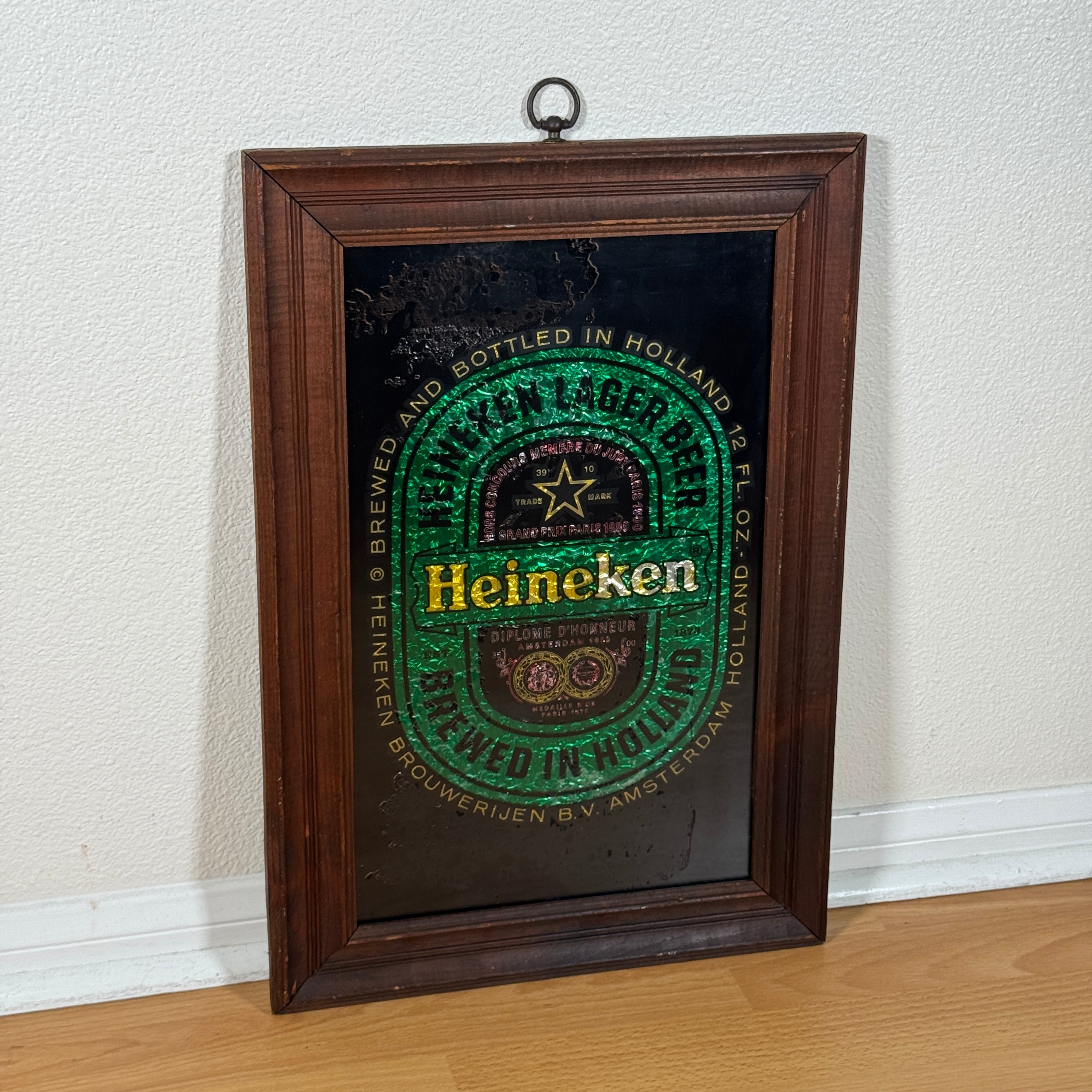 Heineken Beer パブミラー ヴィンテージ ハイネケン 1947 ビンテージ パブミラー Heineken ハイネケン ウォールデコ