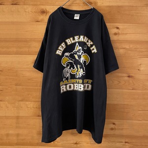 【GILDAN】アメフト フォトプリントTシャツ アーチロゴ X-Large ビッグサイズ US古着 アメリカ古着