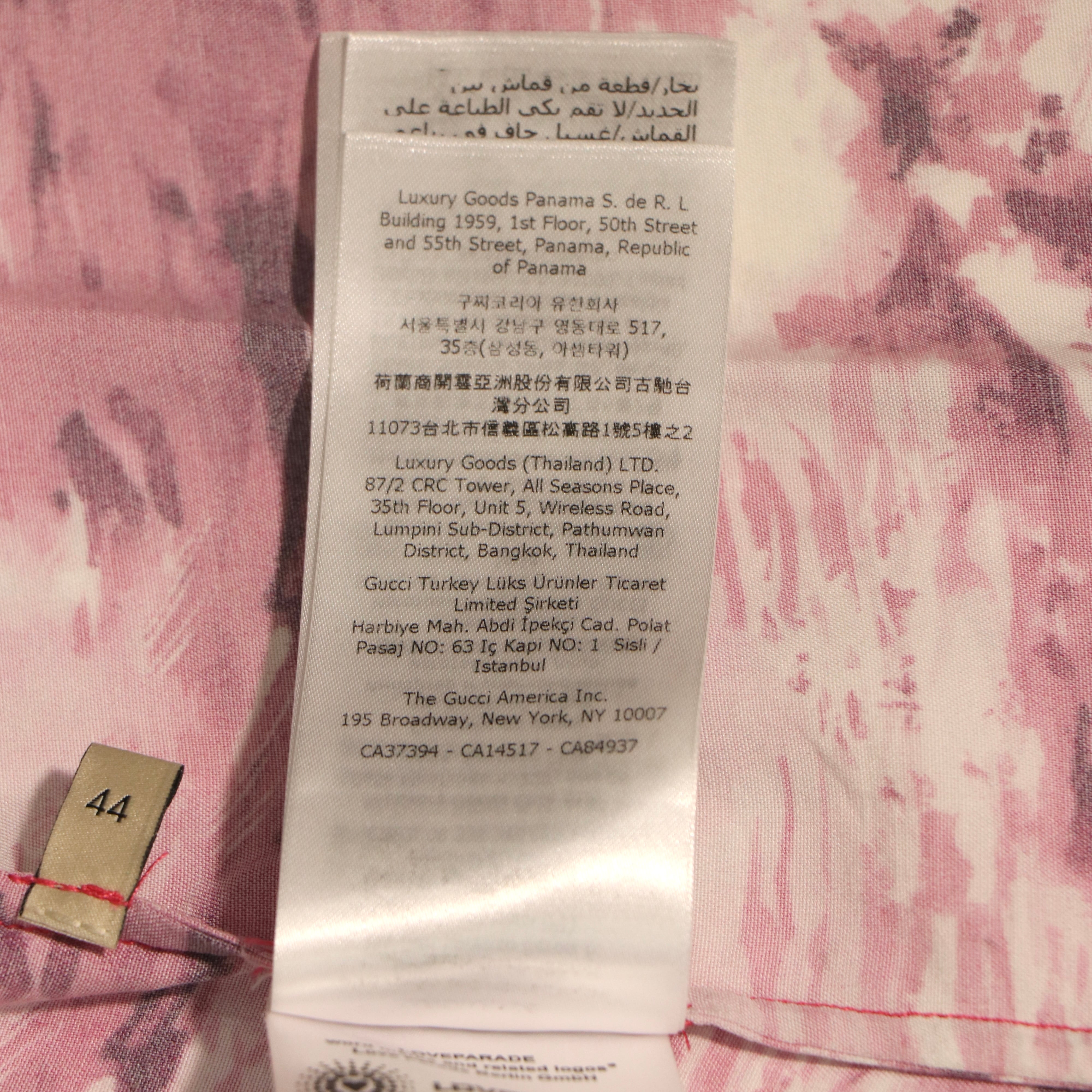 GUCCI 2022ss Love Parade アイランドプリント シャツ レーヨン グッチ