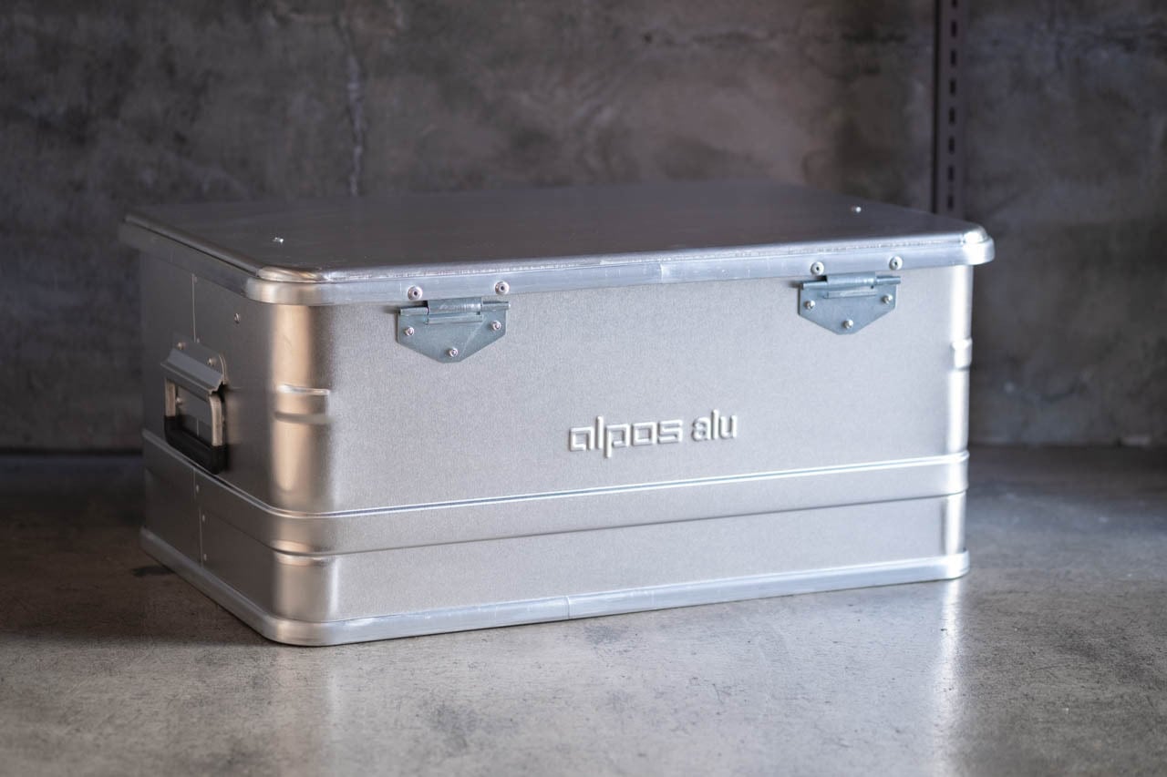 ALPOS EURO_ALUMI CONTAINER WITH LID - S | KUHONJI GENERAL STORE