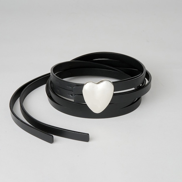 BELT HEART W13  SILVER