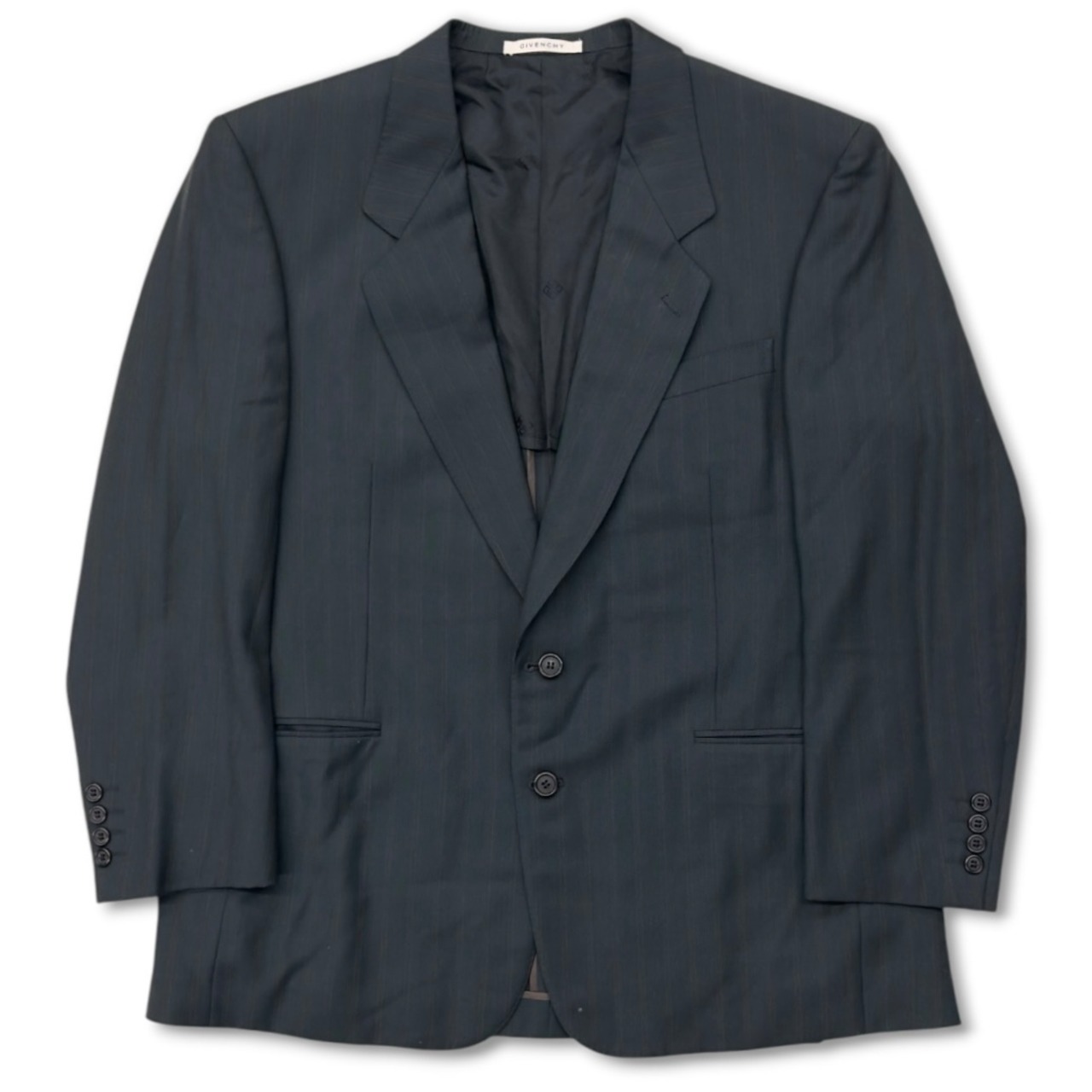 【GIVENCHY】 テーラードジャケット　ストライプ　緑　ジバンシィ