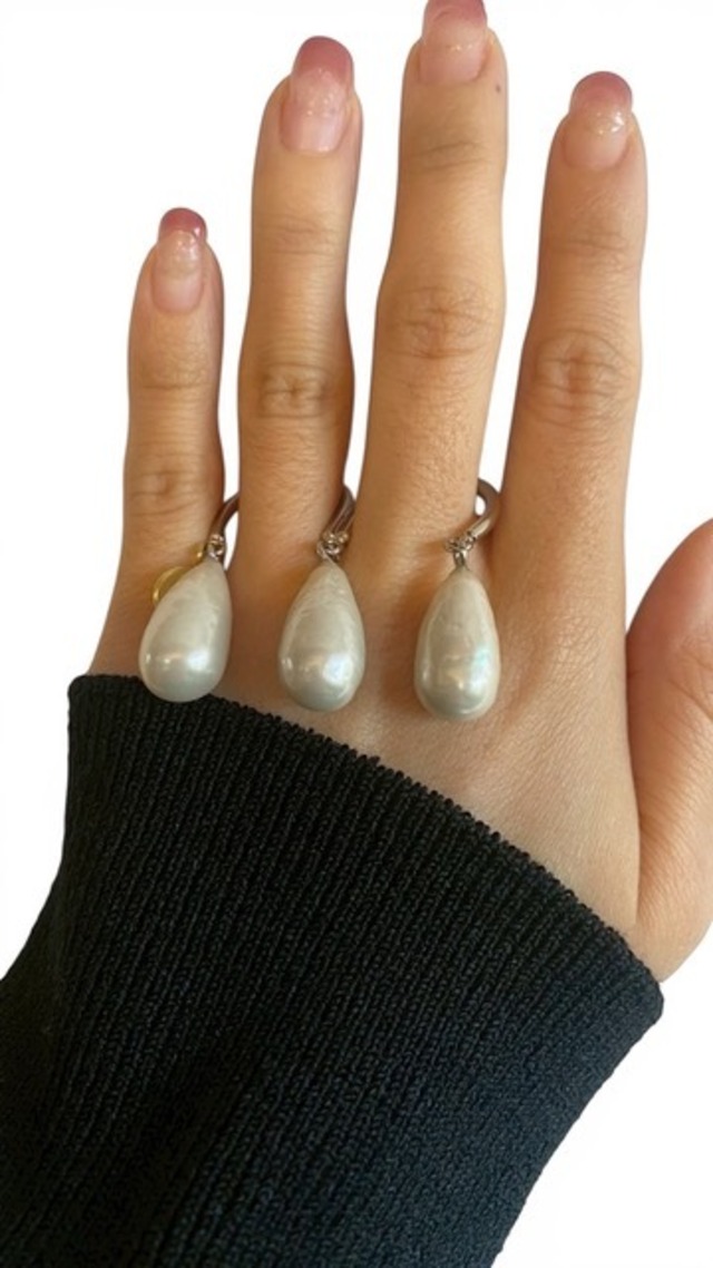 【26AW 先行予約】FUMIE TANAKA フミエタナカ / triple perl ring