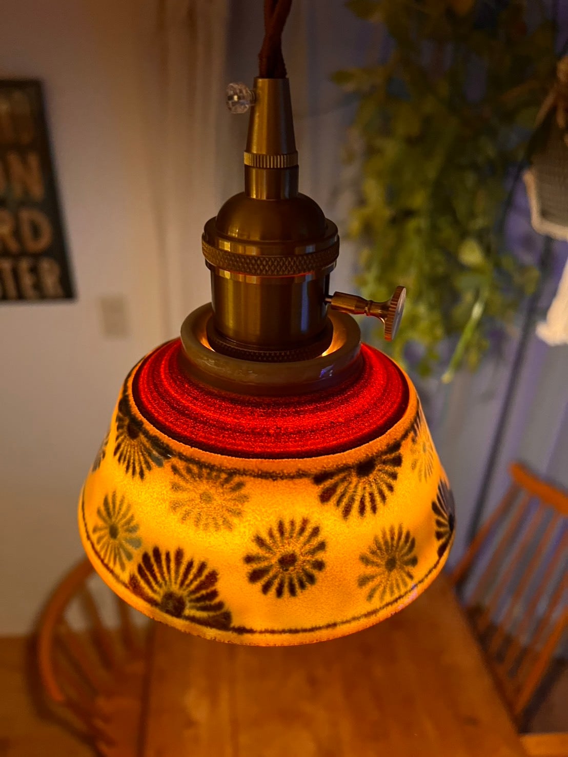 光彩ノ花（こうさいのはな） 陶器ペンダントライト Japan Craft