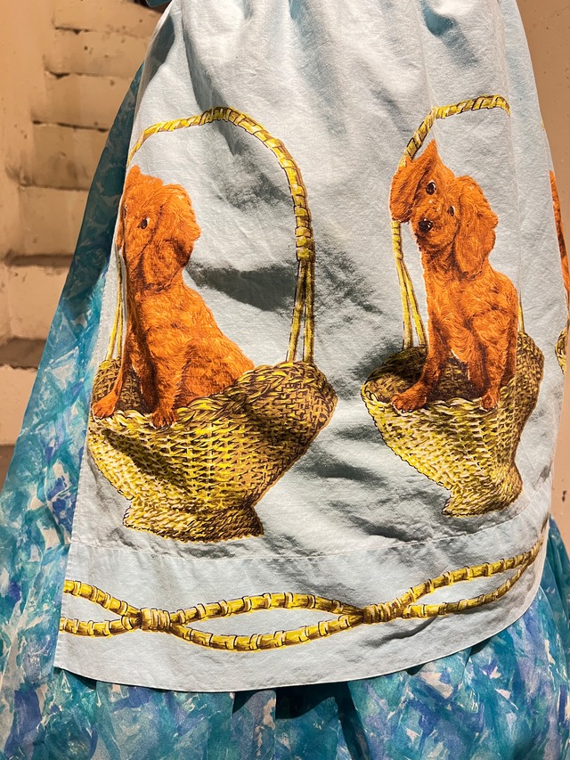 50's vintage puppy apron