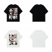 VINTAGE ストリート ポスタープリント Tシャツ T1689