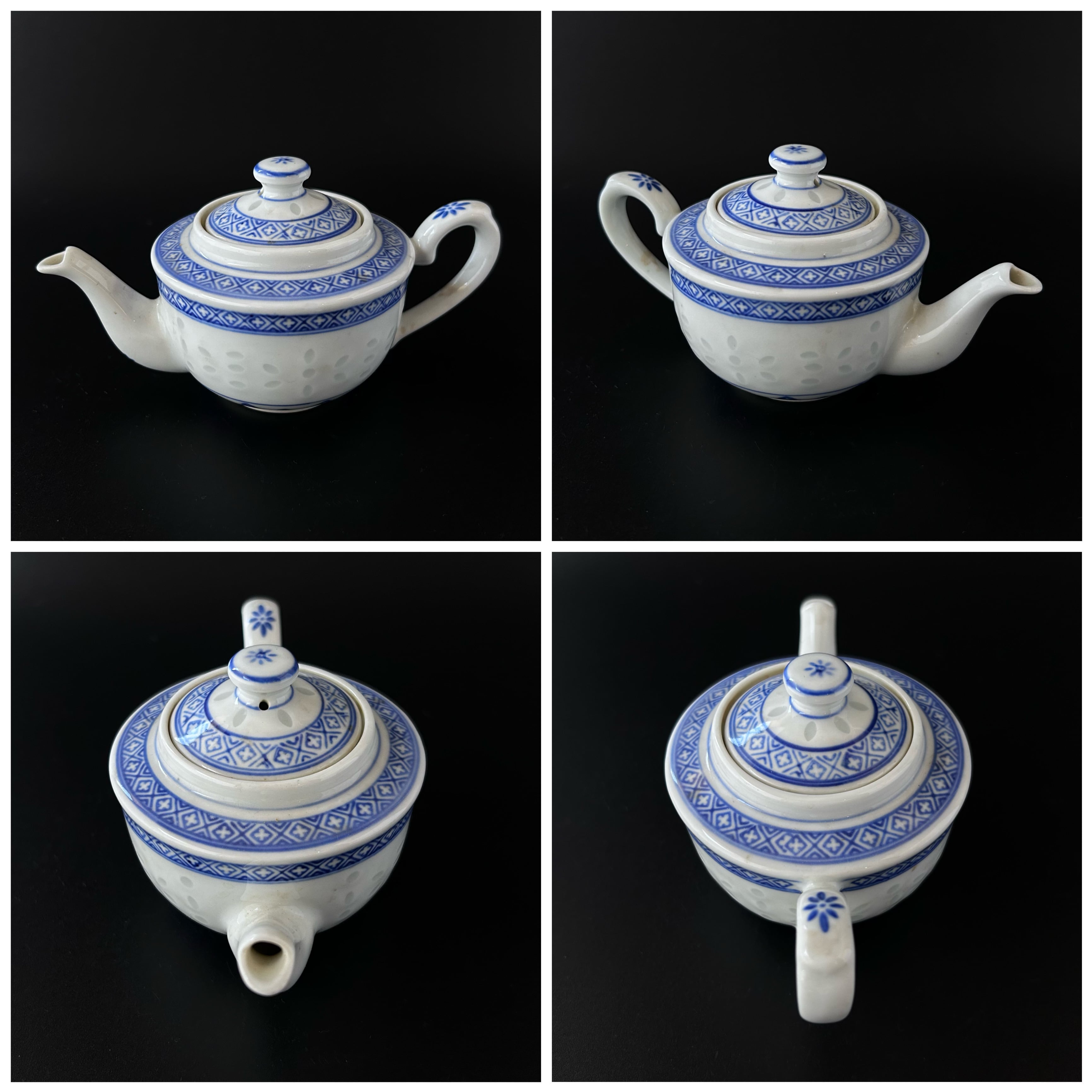 茶道具 茶托・小皿 蛍焼 ５客 中国景徳鎮 1960年代 径:約10.2cm - 工芸品