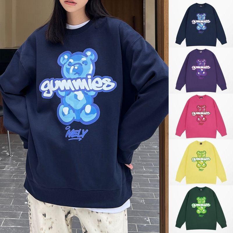 スウェット トレーナー 長袖 ユニセックス ロゴ 全2色 韓国 スウェット トレーナー 長袖 ユニセックス ロゴ 全2色 韓国 楽天