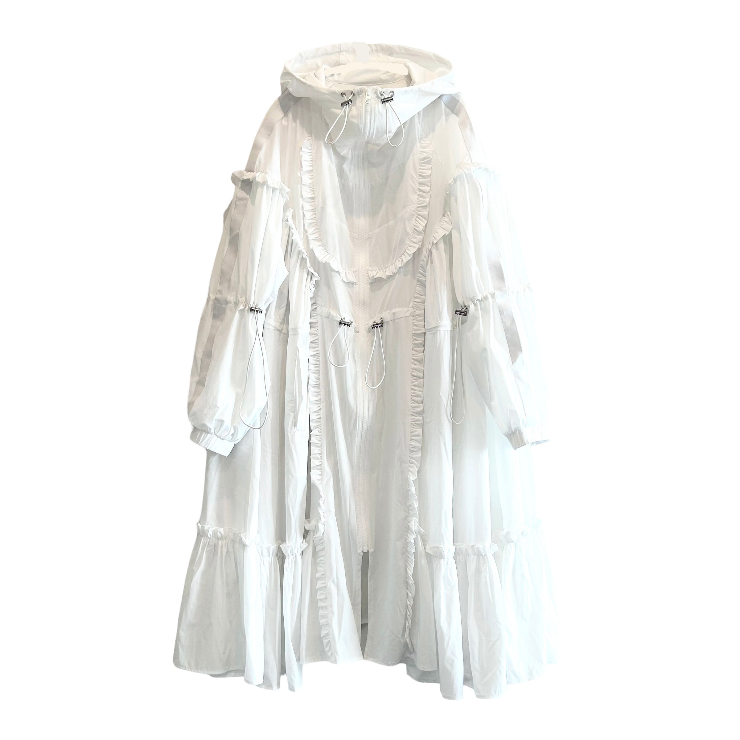 HEIHEI ヘイヘイ ナイロンフーディーワンピース｜長袖・七分袖 