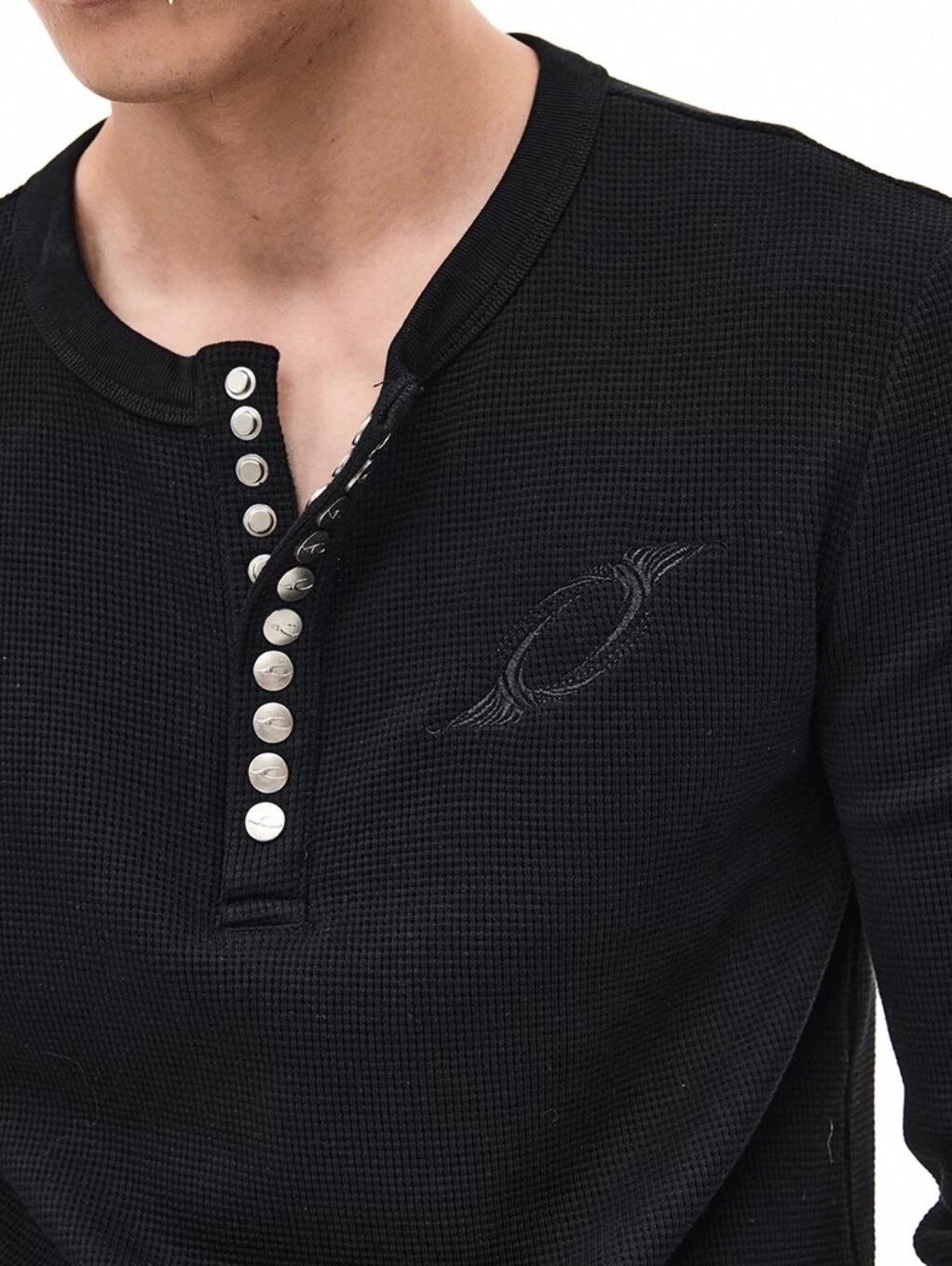 Opium Ribbed Thermal Henley Shirt サーマル | Juns garment service