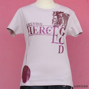 【数量限定!】 ABSURD オリジナルプリント Tシャツ レディース 鬼 FIERCE GOD  MAUVE  レインボー アブサード　FIERCE GOD（M）