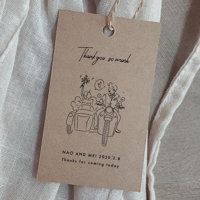 ウエディング　タグ　／　バイク　【80枚】