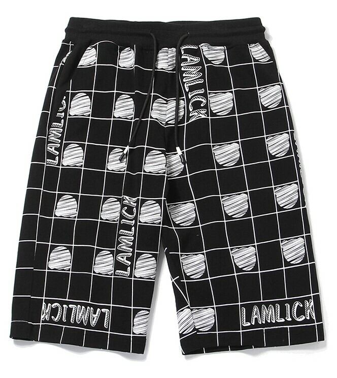 全1色 ハーフパンツ プリント カジュアル ストリート おしゃれ