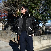 OLD JOE / STUNNING VELVET SOUVENIR JACKET(Niwatori to Hiyoko) コーディネート