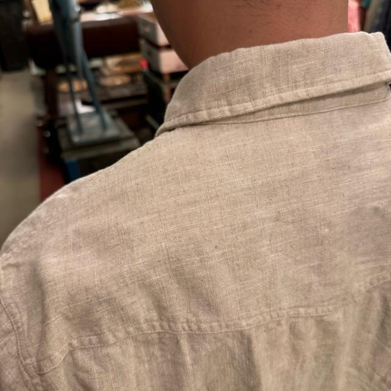 TOPANGA Men's 　ラミーコットンシャツ　羽織　リネン　コットン　通気性　春明ファッション　ゆったり　ファッション　コーデ　カジュアル　