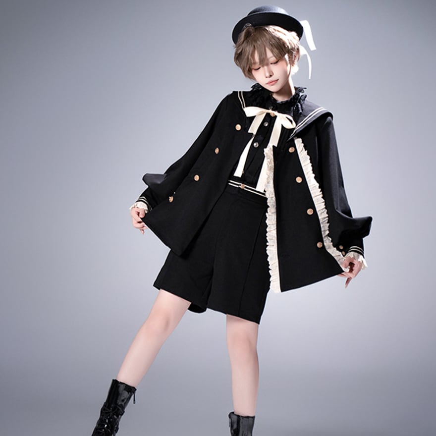 予約販売 王子系 少年装 CastleToo 帽子 セーラー風 学園コスチューム