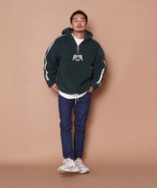 NEW YORK LOGO BOA HALF ZIP PULL-OVER［REJ098］