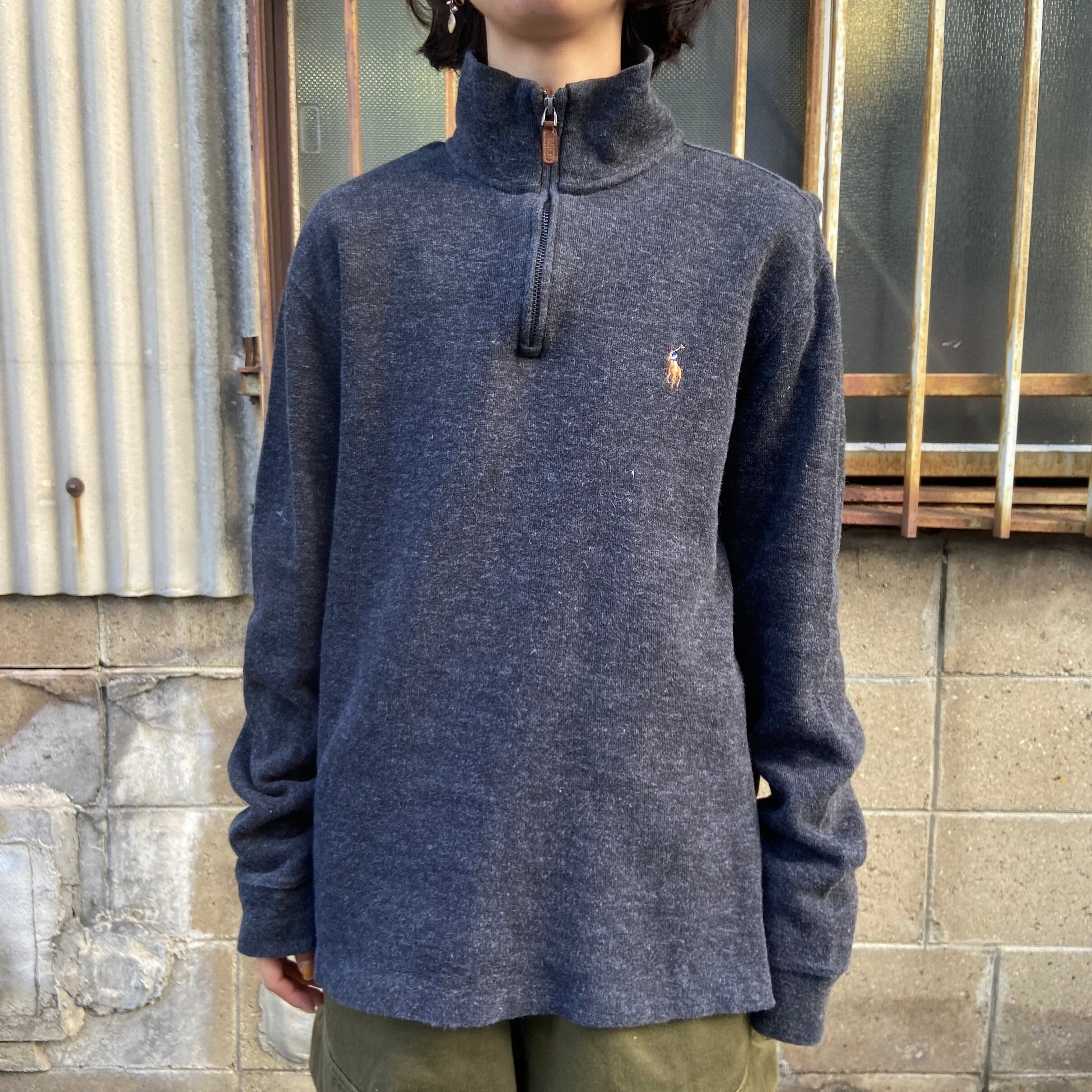 Polo Ralph Lauren ポロ ラルフローレン リブ ハーフジップ スウェット 