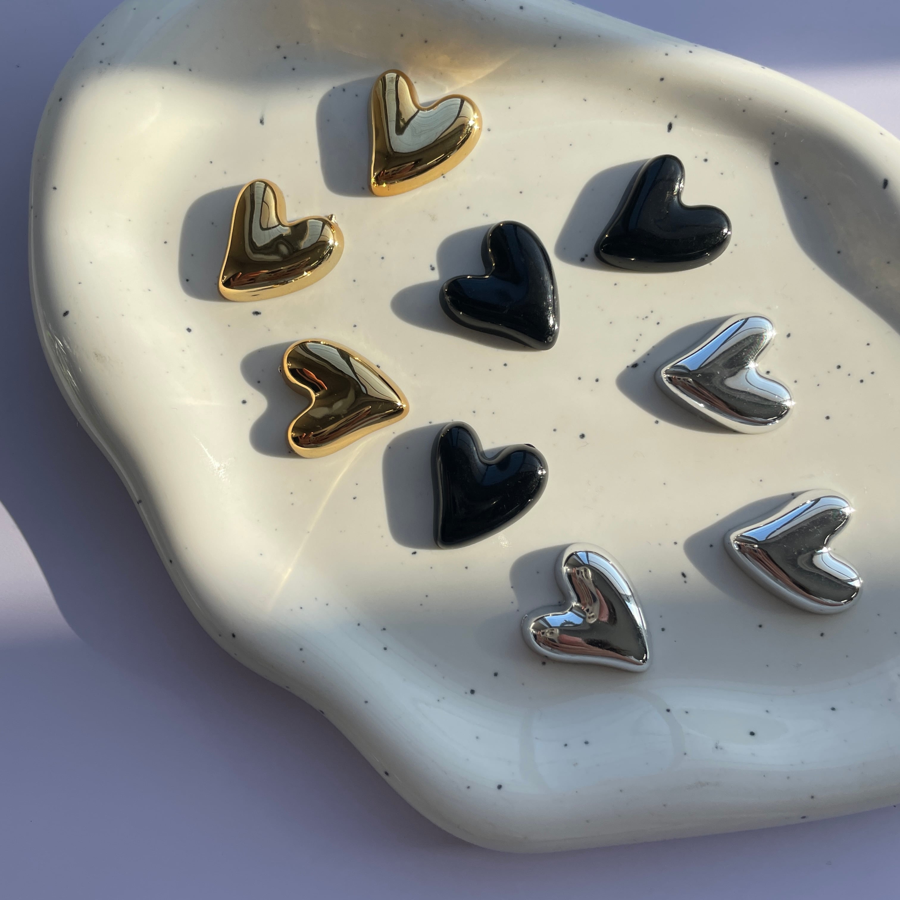 4pぷっくりハートカボションB017 | MASHERI partsshop