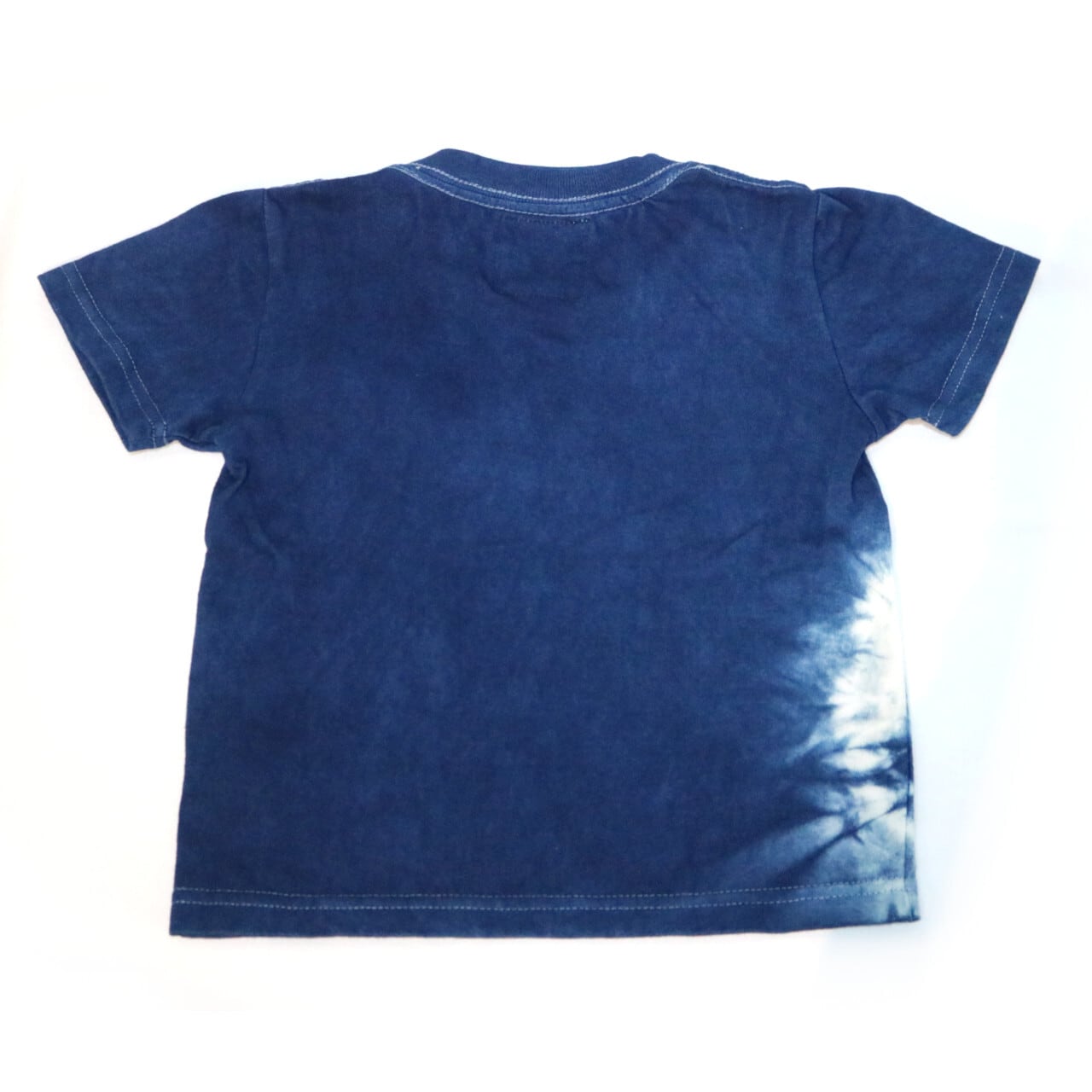 キッズ 100cm【限定品】紺碧の手 [天然藍染 Tシャツ] 子ども用 ※職人手