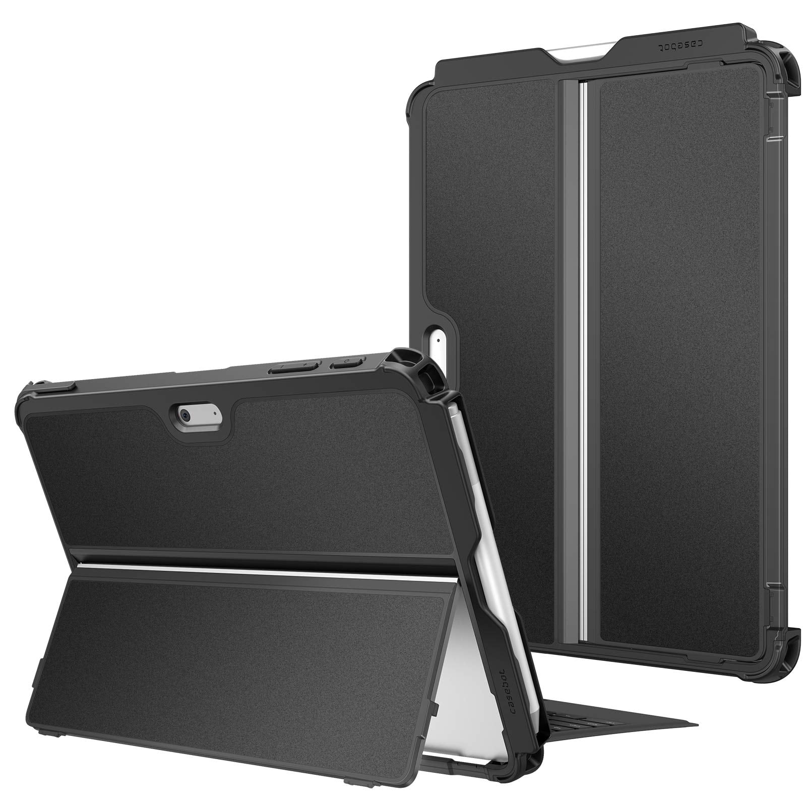 Fintie Microsoft Surface Go 4/3/2/ 1 10インチ 用ケース タイプカバー キックスタンドケース(1ブラック)