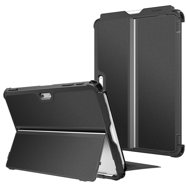 Fintie Microsoft Surface Go 4/3/2/ 1 10インチ 用ケース タイプカバー キックスタンドケース(1ブラック)