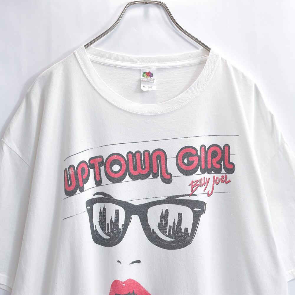 00s~ BILLY JOEL ビリージョエル UPTOWN GIRL フェイスプリント Tシャツ ヴィンテージ イノセントマン バンドT ホワイトビンテージ USA アメリカ古着 メンズXLサイズ