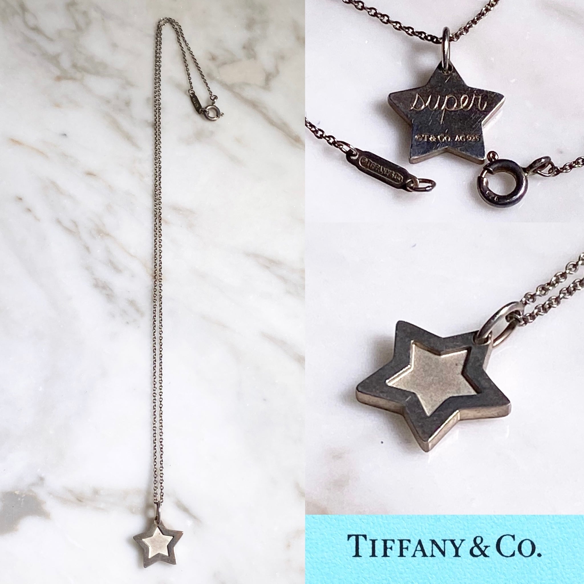 TIFFANY silver necklace “super star” | NOIR ONLINE TIFFANY silver necklace “super star” | NOIR ONLINE