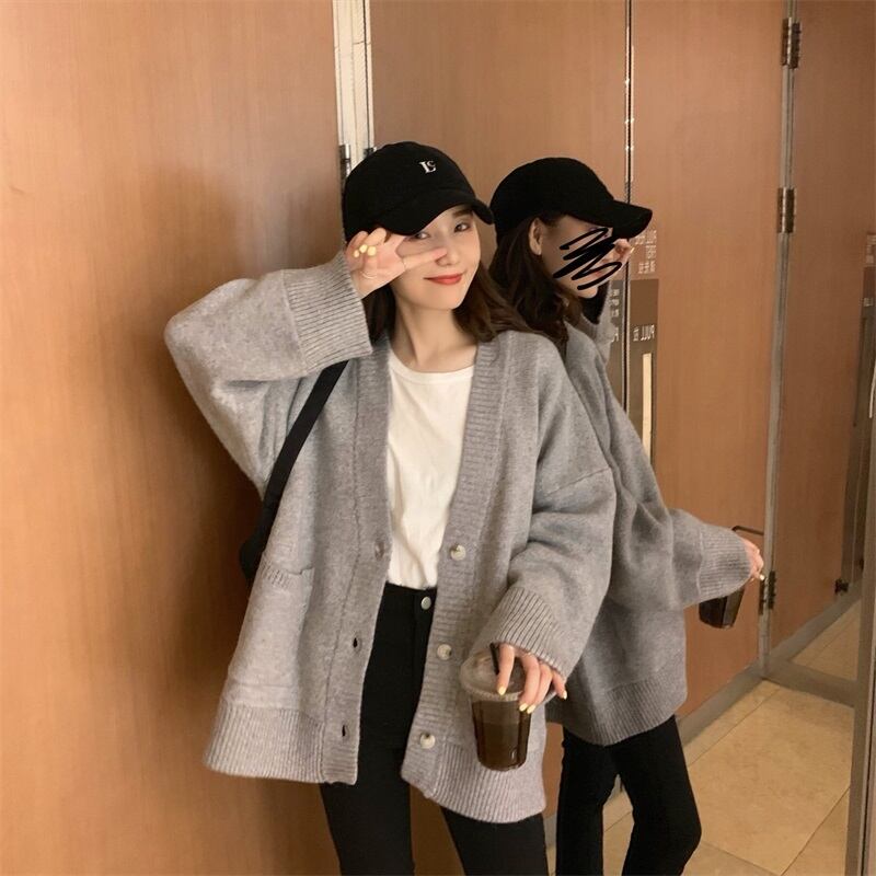 スタイルセーター オータムグレールーズVネックシャツ ロング 秋物 モンロー68005685605