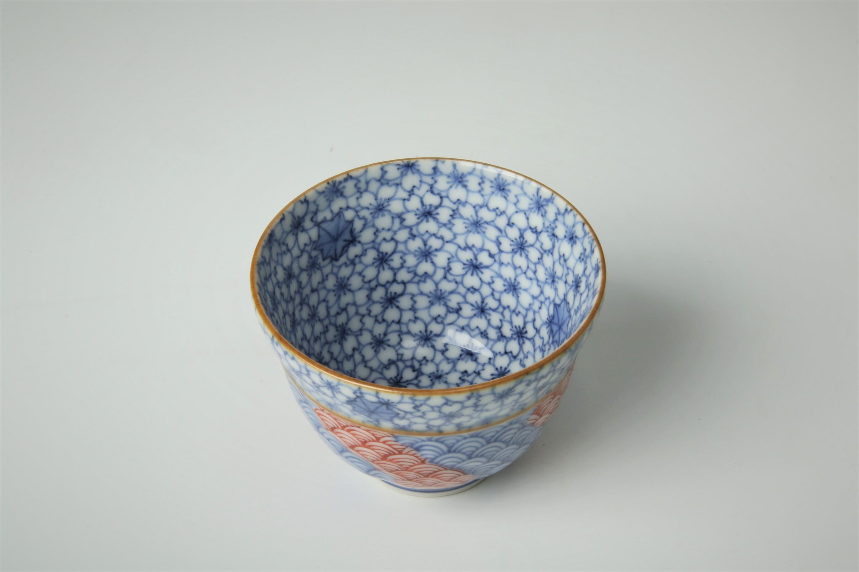 清水焼　染付 青海波文 小鉢 陶磁器(一点物) 文化遺産データベース
