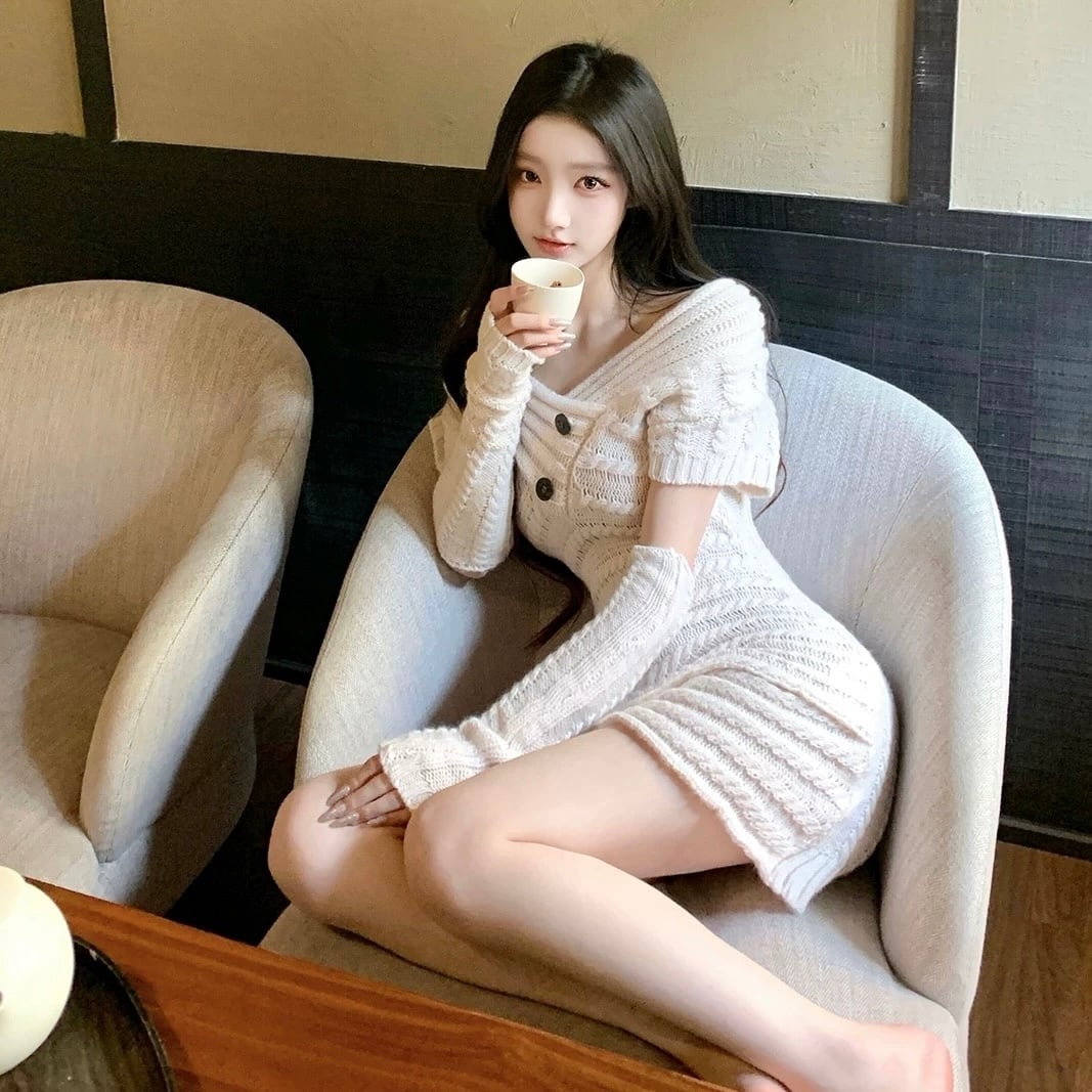cable knit arm warmer one piece | Estela (エステラ) レディース