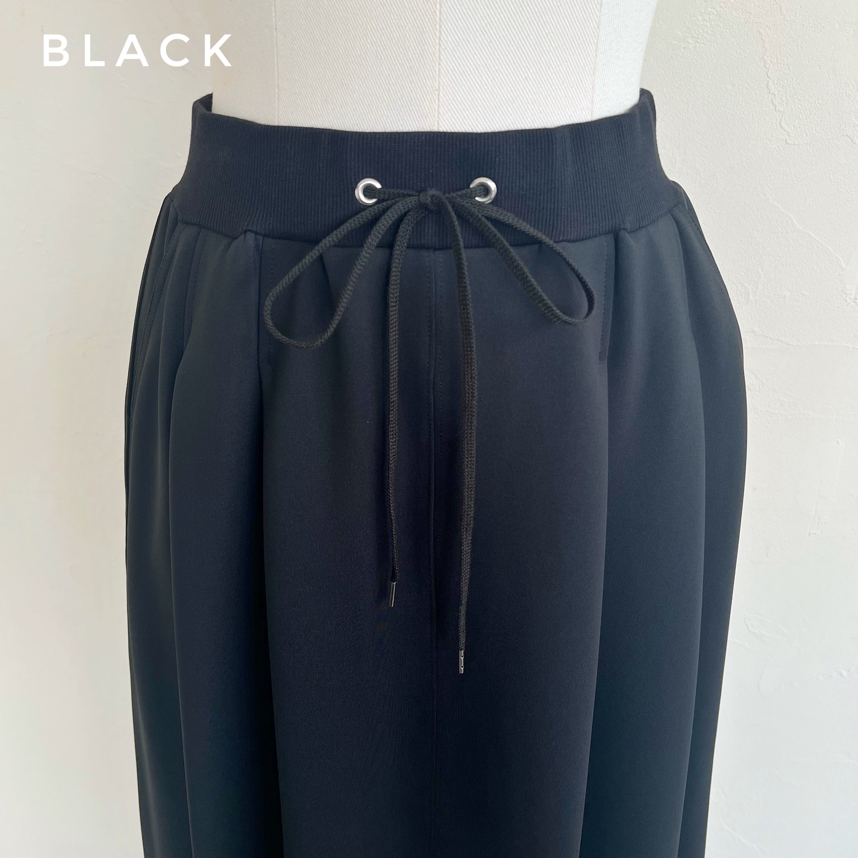 SYSORUS × akko3839 レクチュールタックフレアスカート 450-26581  