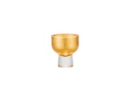 36-5631　[職人匠の技シリーズ] 純金箔工芸 冷酒グラス 貫入純金箔貼 内金 Gold Leaf SAKE Cup