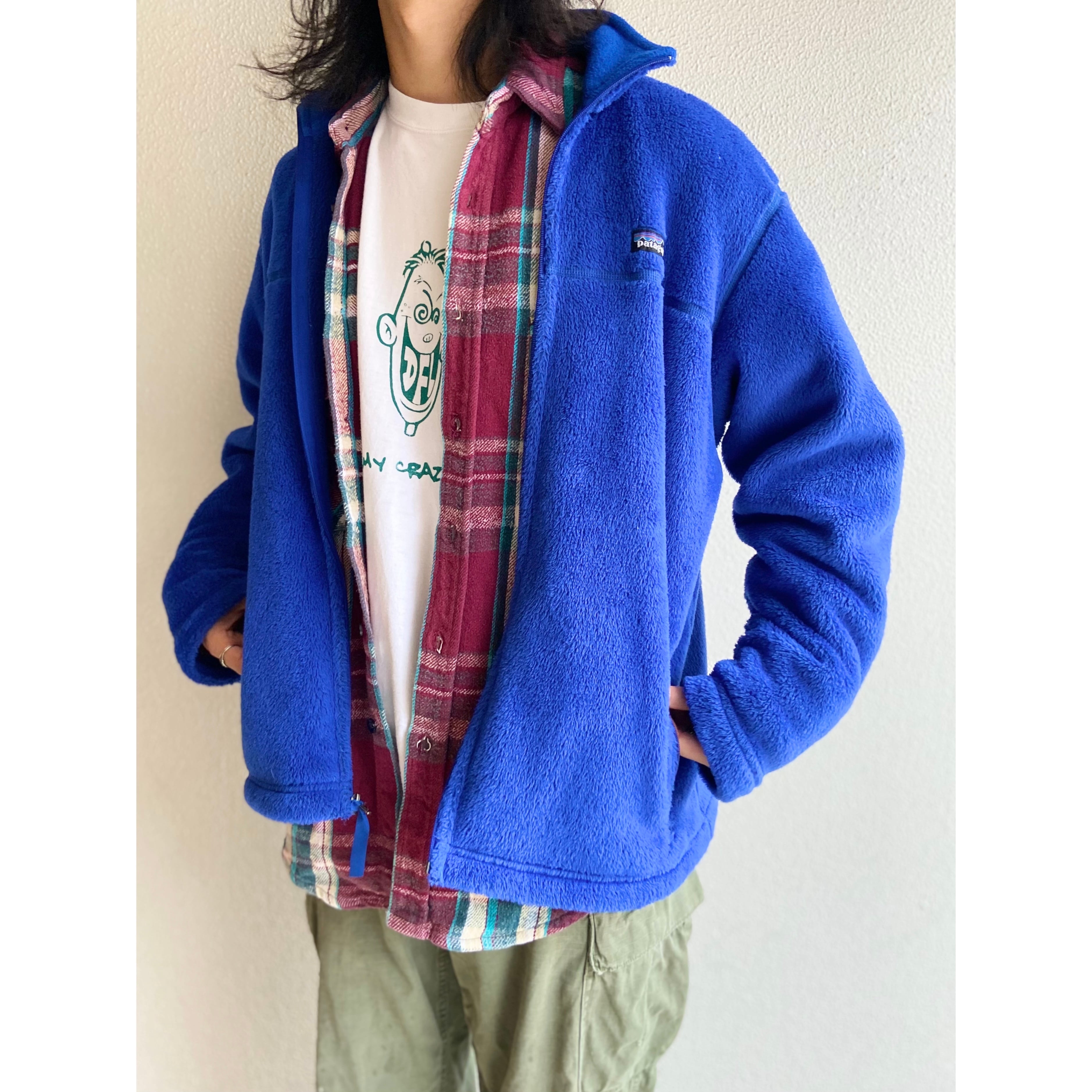 2002 Patagonia パタゴニア R2 フリース ジャケット セルリアンブルー 