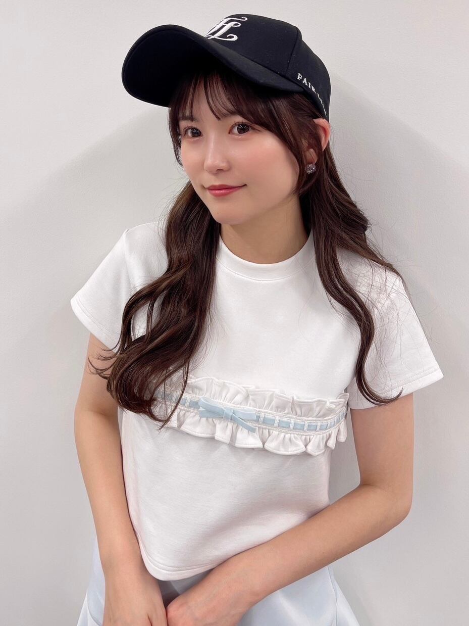 別倉庫からの配送 JILTU Tシャツ petit frill tee blue ブルー ad