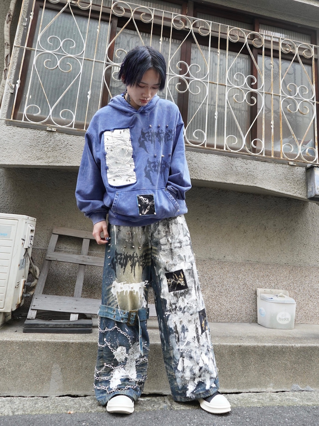 【RUPTIVEY】remake hoodie "鏡藍"