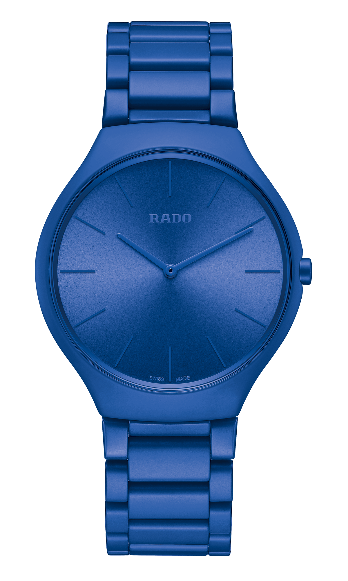 【RADO ラドー】True Thinline Les Couleurs™ Le Corbusier  Spectacula ultramarine 4320K シンライン ル・コルビュジエ（ブルー）／国内正規品 腕時計