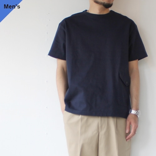 Soundman ヘビーウェイトカーゴポケットTee / Holm （Navy）