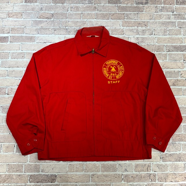 1960s DAN RIVER F/Z COTTO JACKET RED