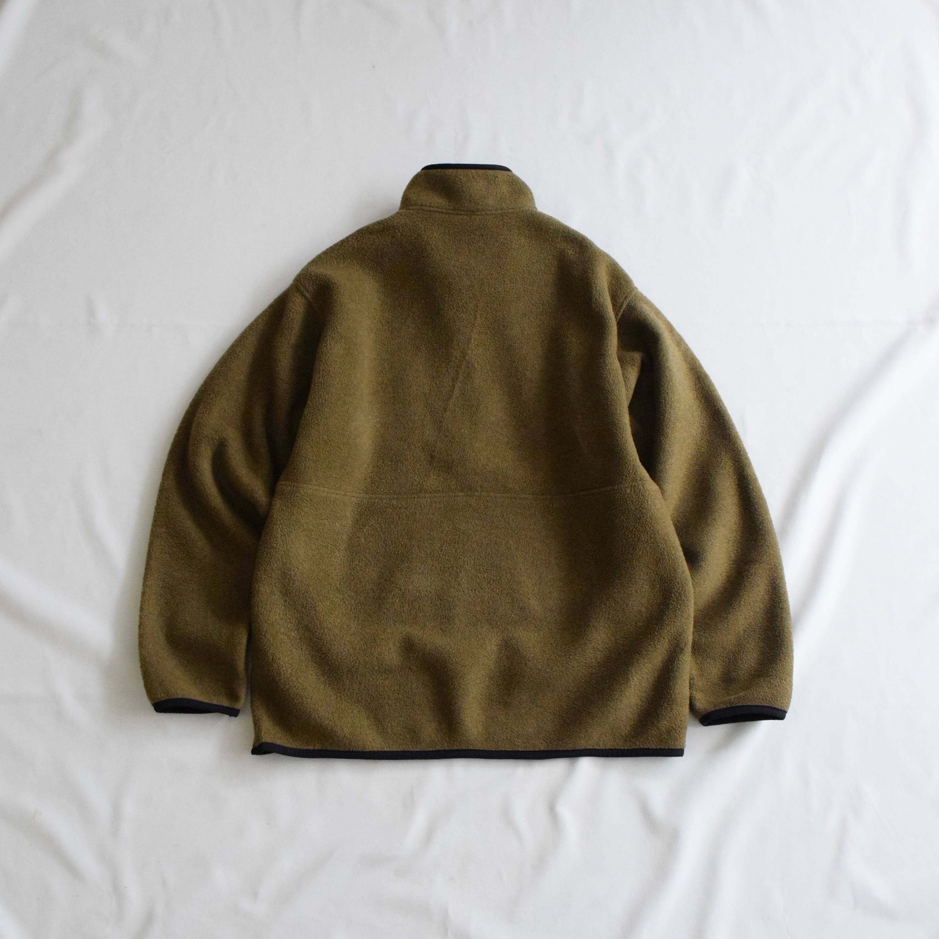 98 Patagonia シンチラフリースハーフジップ メンズL オリーブグリーン