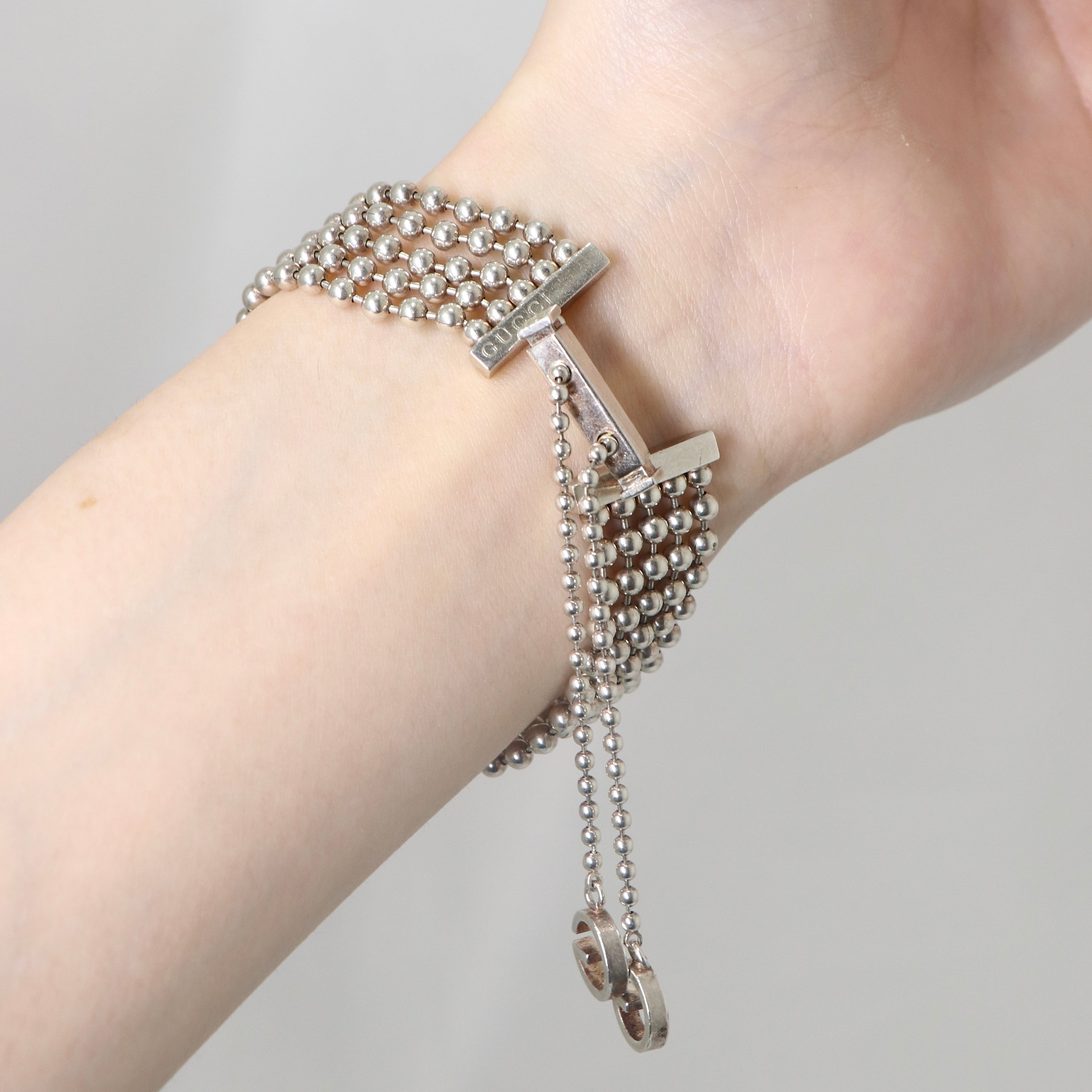 GUCCI グッチ 5連ボールチェーン ブレスレット シルバー925 | 2122