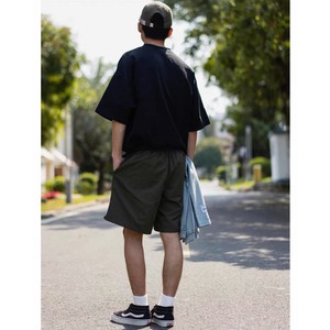 Minimal logo relaxed shorts 1400