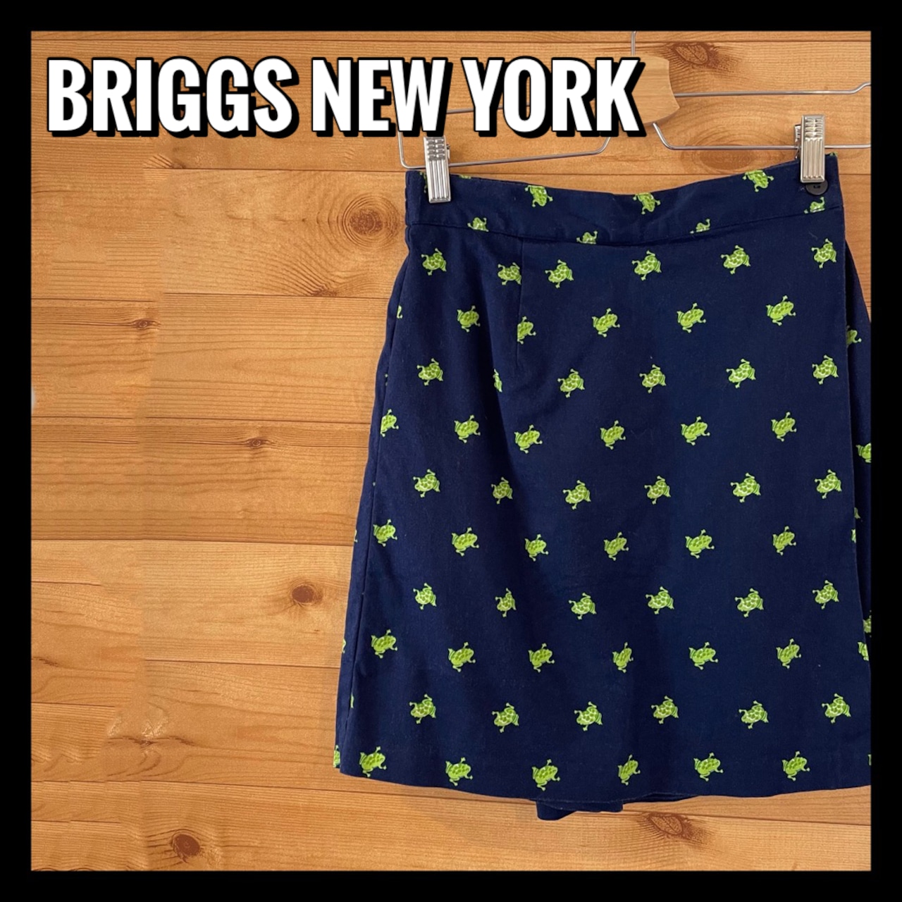 【BRIGGS NEW YORK】 キュロット スカート アメリカ古着 カエル柄