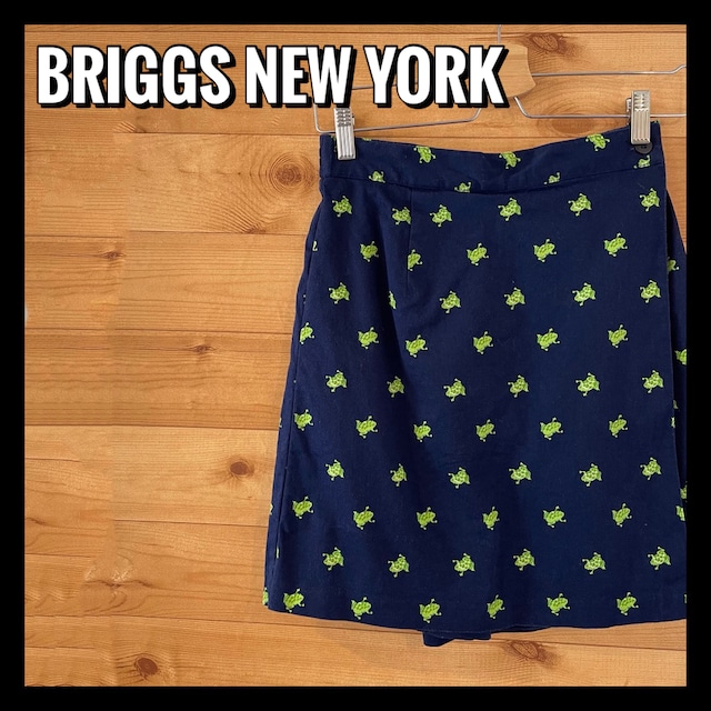 【BRIGGS NEW YORK】 キュロット スカート アメリカ古着 カエル柄
