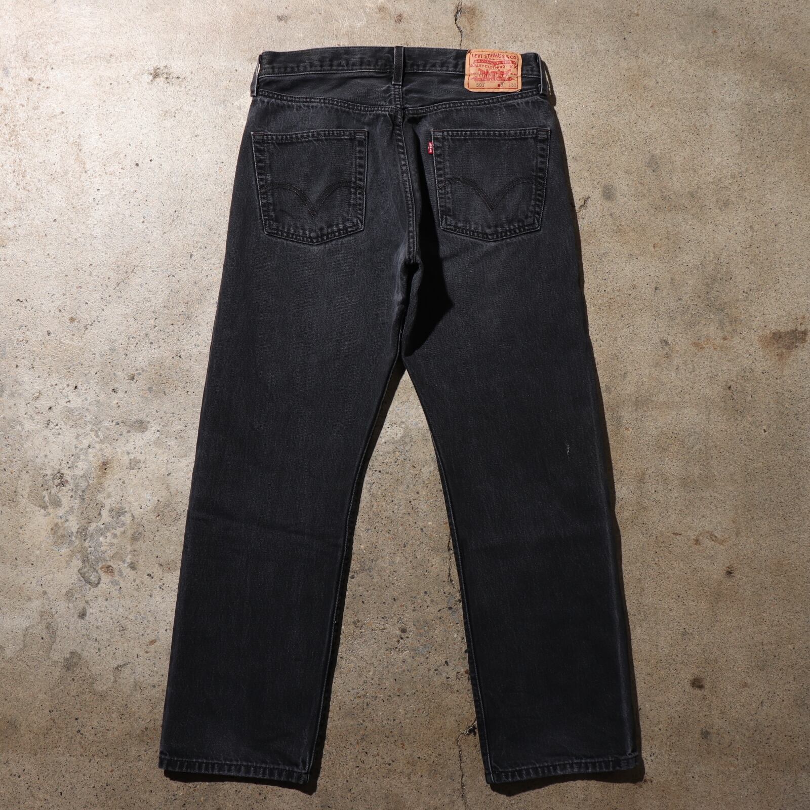 38×36 Levi’s 501 米国製 サルファー染め ブラックデニム