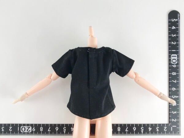 ドール服 1/6 男女兼用27 プリントTシャツ Black Letter STK 02116 - 画像2