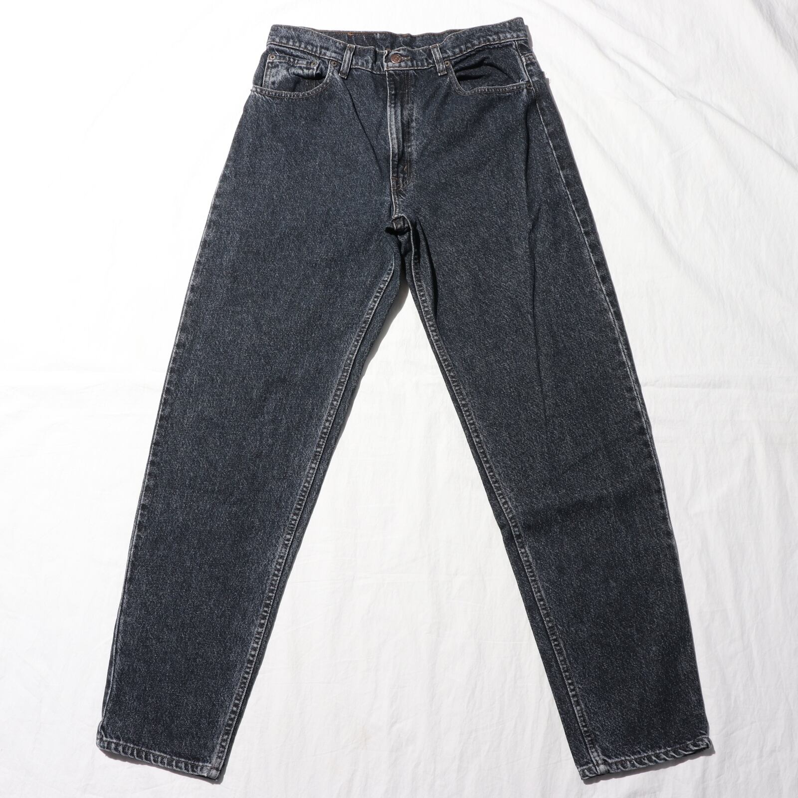 Levi's 550 先染め　ブラック　MADE IN USA 34×30 極美品 34×32 Levi's 550 USA 91年 先染め ブラック インディゴ デニム